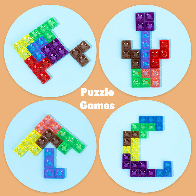 Wooden Blocks – Wooden 3D Tetris Puzzle Board for Kids | Toyulip