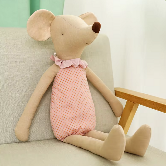 Schattige knuffel Muis Mirthe voor kinderen