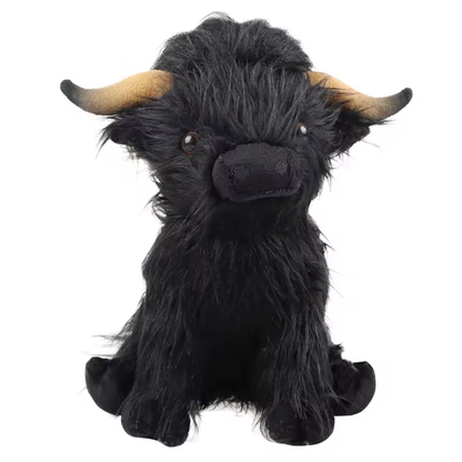 Harley de Schotse Hooglander – Pluche Knuffel met Zachte Vacht en Grote Hoorns