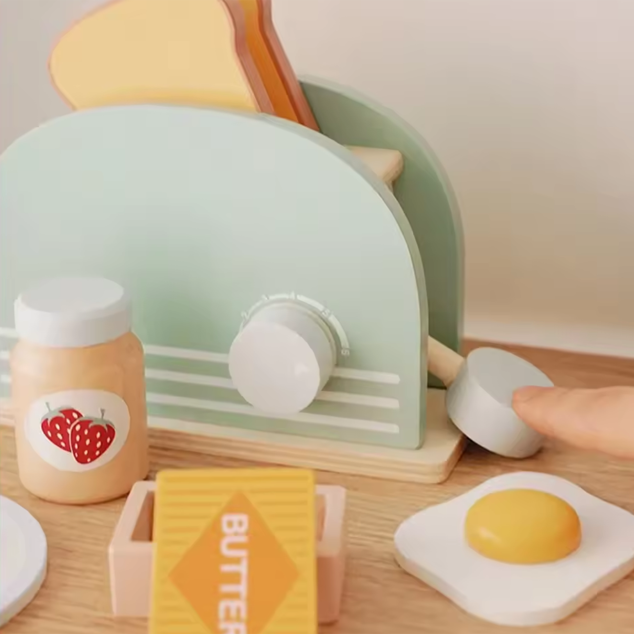 Toast & Table – dřevěná snídaňová herní sada pro děti | Toyulip