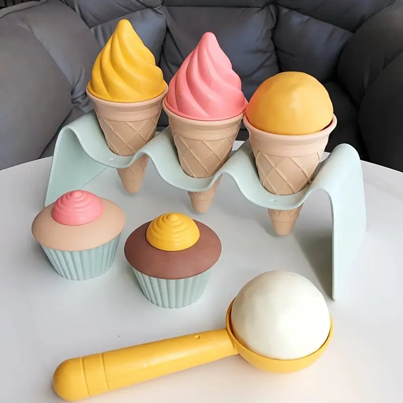 15-delige IJs & Cupcake Speelset – Rollenspel Speelgoed voor Creatief Spel