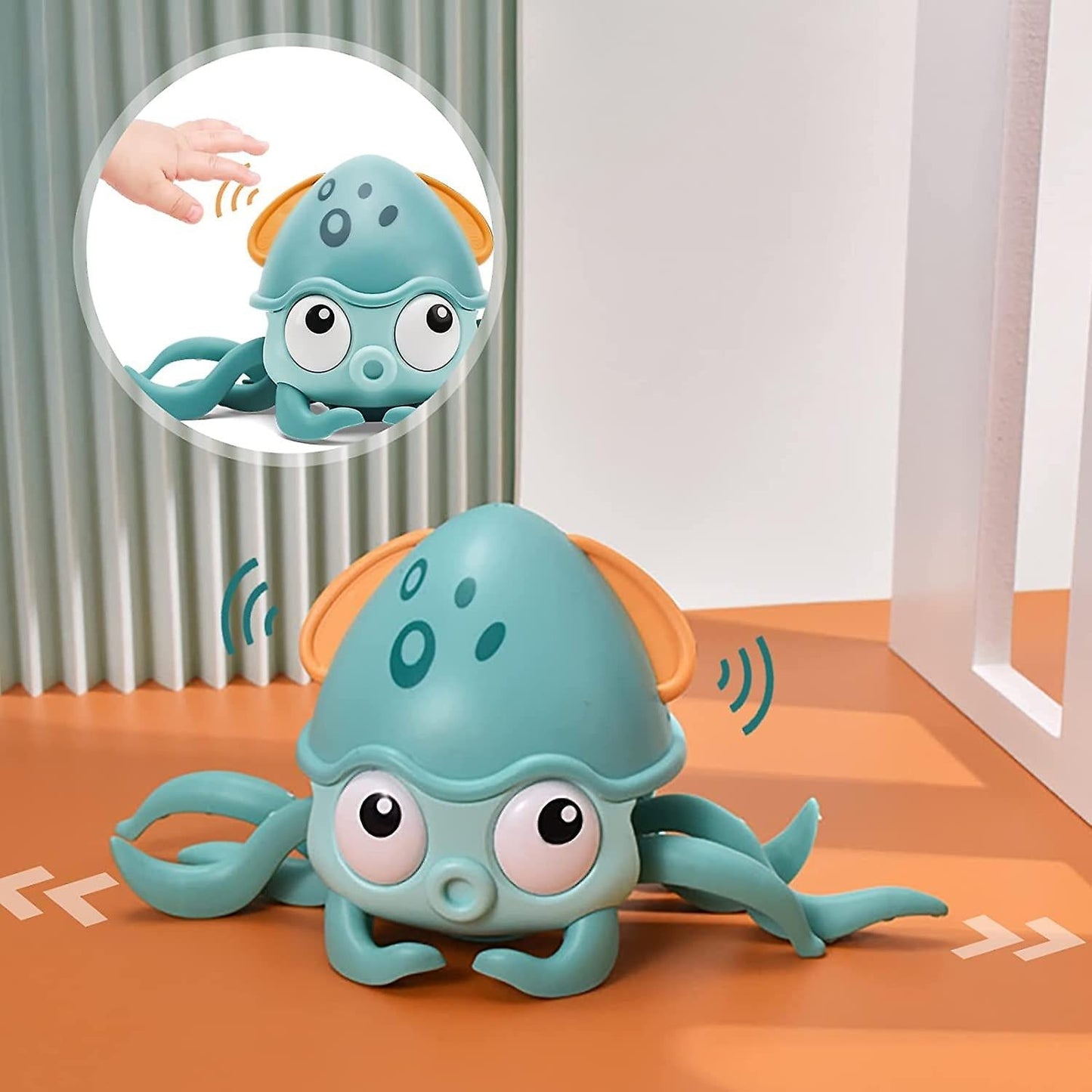 Luna de Licht-Octopus – Interactieve Octopus met Licht & Geluid voor Bad of Speeltijd
