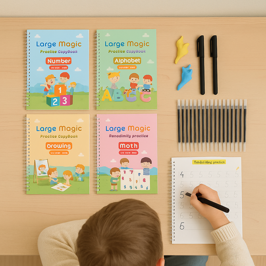 LetterLuxe – Playful Writing Book for Little Explorers | Toyulip
