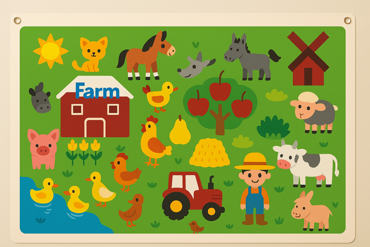 Happy Shapes Viltbord – Creatief Speelbord voor Kinderen vol Ontdekking