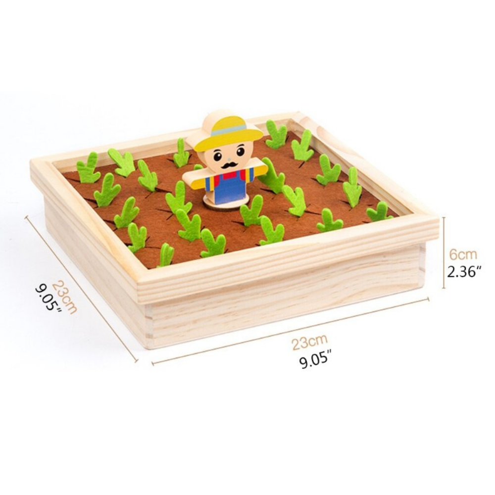 VeggieHarvest – Wooden Vegetable Garden Game for Kids | Toyulip