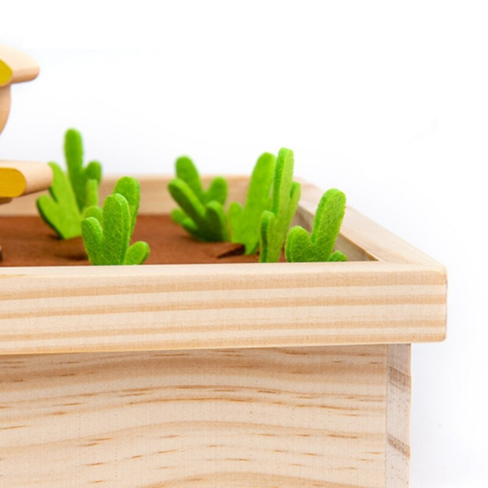 VeggieHarvest – Wooden Vegetable Garden Game for Kids | Toyulip