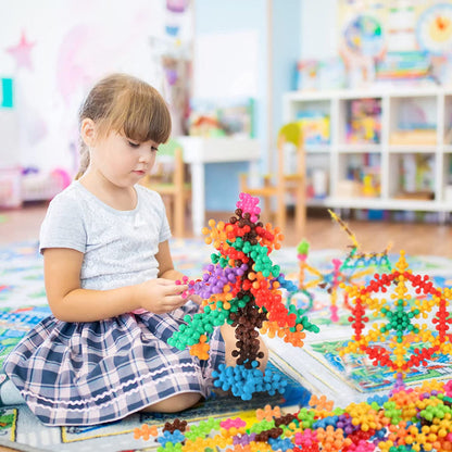 3D Sneeuwvlok Bouwset – Educatieve 3D Bouwstenen voor Creatief Spel
