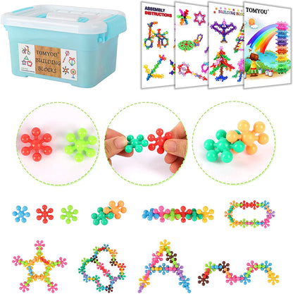 3D Sneeuwvlok Bouwset – Educatieve 3D Bouwstenen voor Creatief Spel