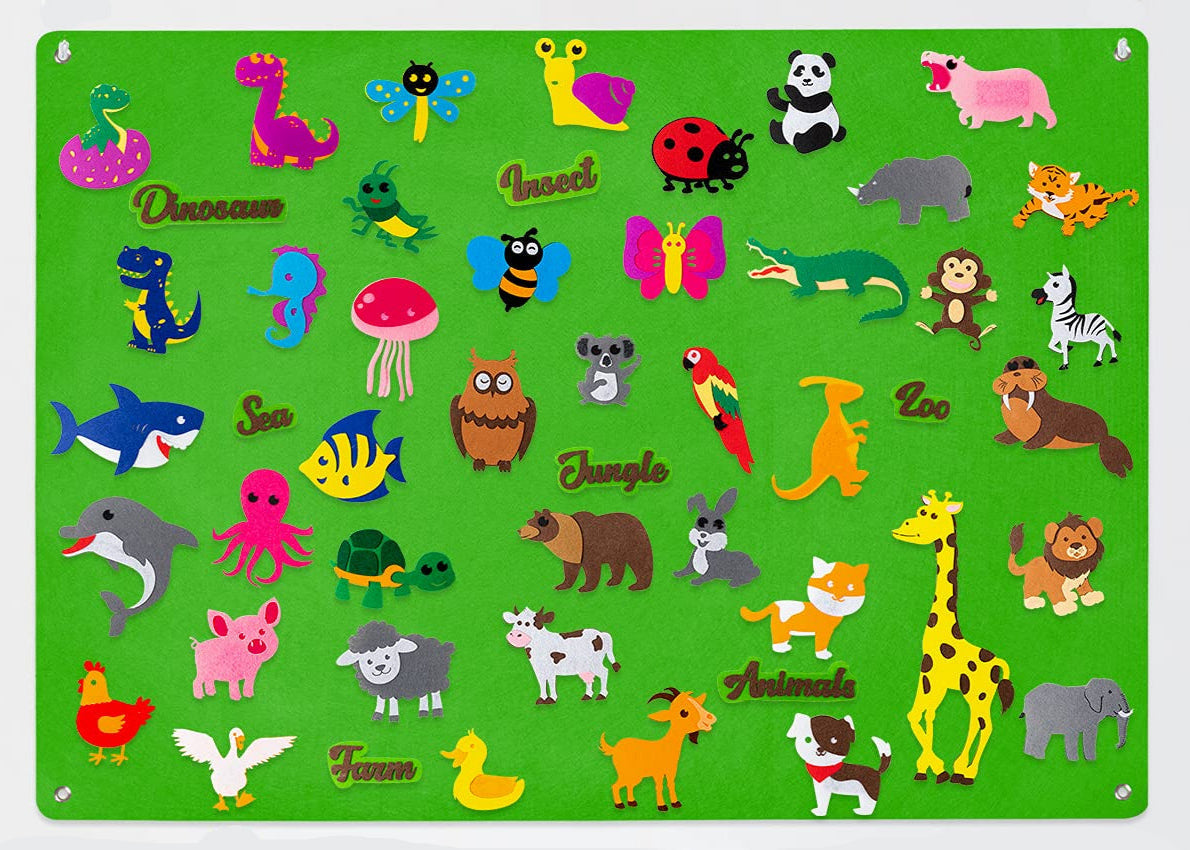 Happy Shapes Viltbord – Creatief Speelbord voor Kinderen vol Ontdekking
