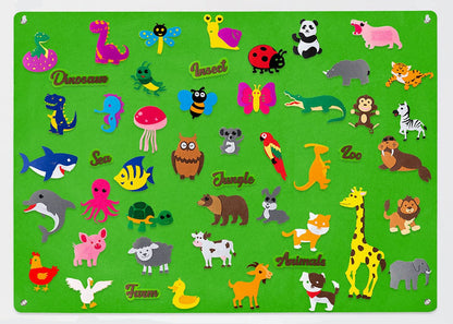 Happy Shapes Viltbord – Creatief Speelbord voor Kinderen vol Ontdekking