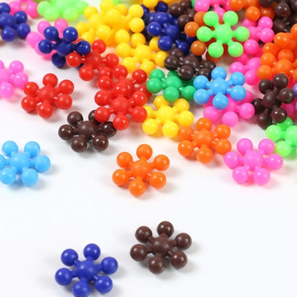 3D Sneeuwvlok Bouwset – Educatieve 3D Bouwstenen voor Creatief Spel