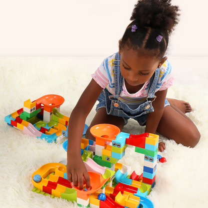 MarbleRace – Wooden Marble Track Construction Set for Children | Toyulip