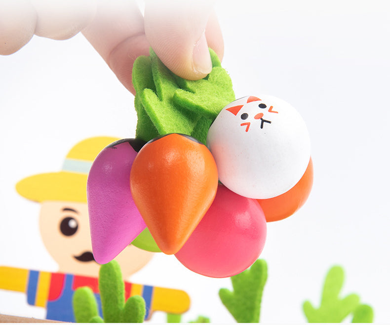 VeggieHarvest – Wooden Vegetable Garden Game for Kids | Toyulip