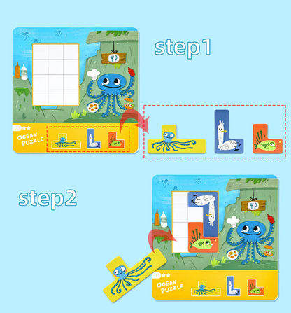 OceanFriends – Ozeanpuzzle aus Holz für kleine Entdecker | Toyulip