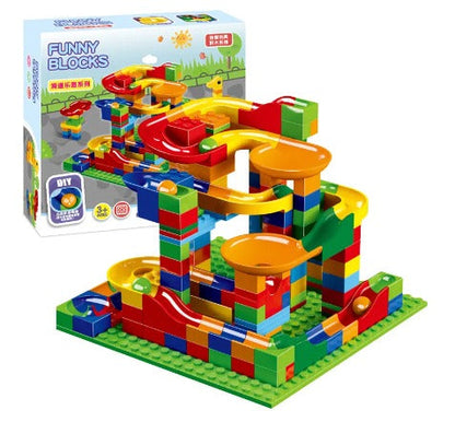 MarbleRace – Wooden Marble Track Construction Set for Children | Toyulip