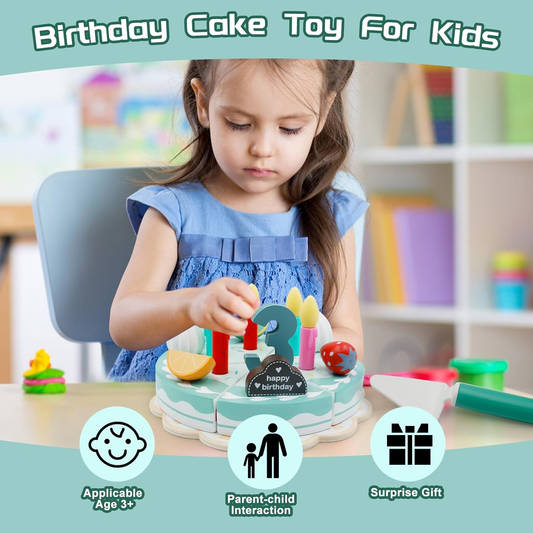 Cake Party – Wooden Cake Playset for Little Kitchen Chefs | Toyulip