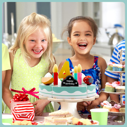 Cake Party – Wooden Cake Playset for Little Kitchen Chefs | Toyulip