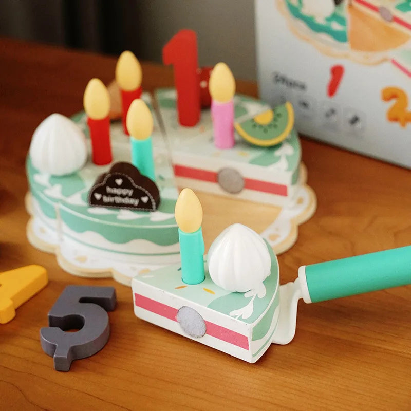 Cake Party – Wooden Cake Playset for Little Kitchen Chefs | Toyulip