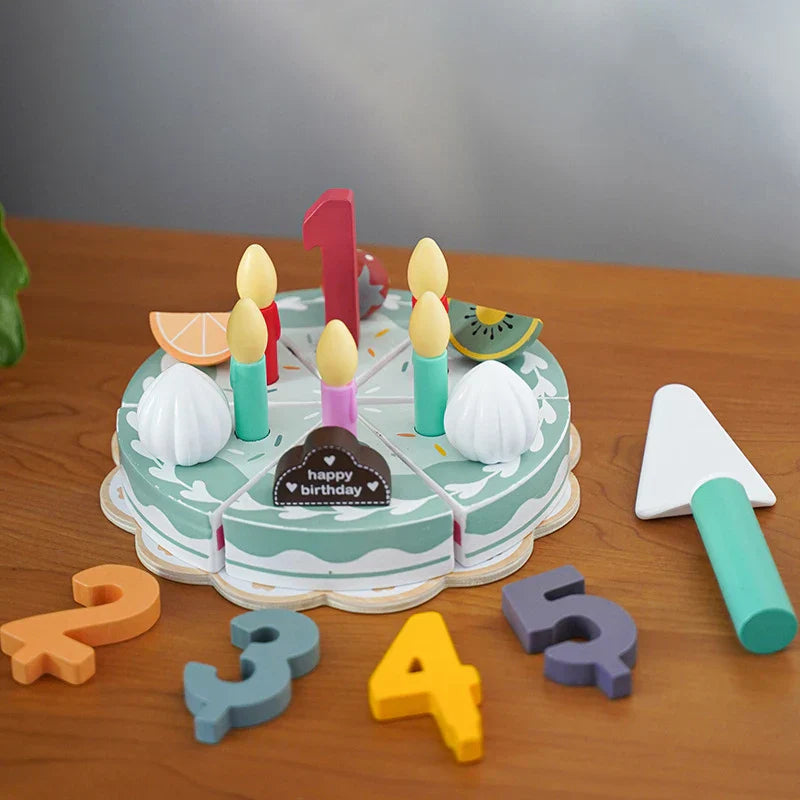 Cake Party – Wooden Cake Playset for Little Kitchen Chefs | Toyulip