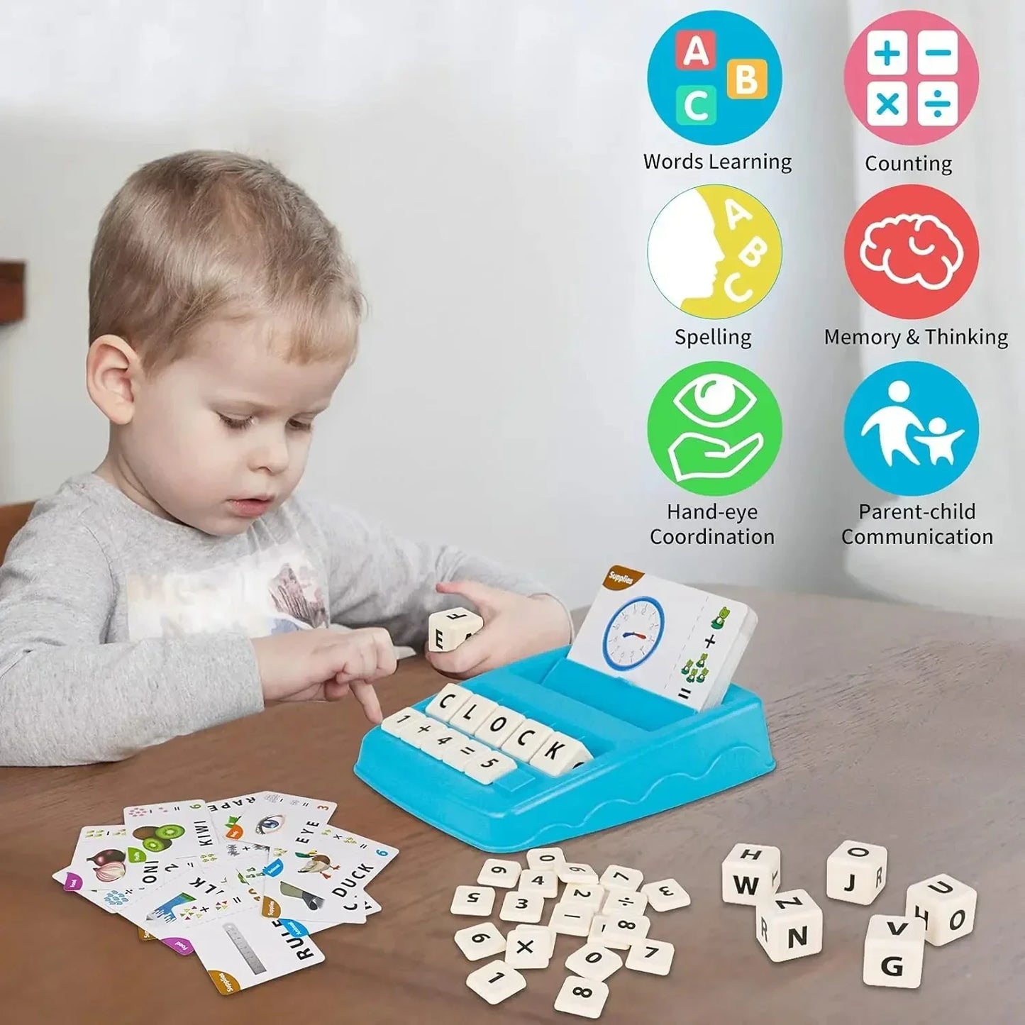 Eduplay 2-in-1 Leer Spelset – Alfabet & Cijferkaarten Educatief Speelgoed