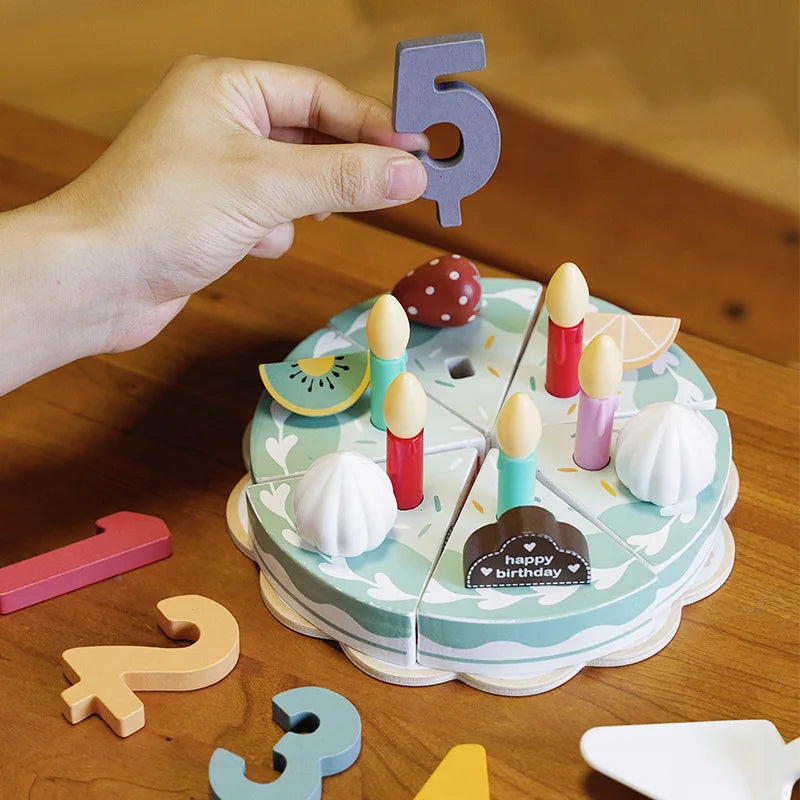 Cake Party – Wooden Cake Playset for Little Kitchen Chefs | Toyulip