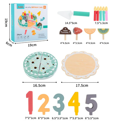 Cake Party – Wooden Cake Playset for Little Kitchen Chefs | Toyulip