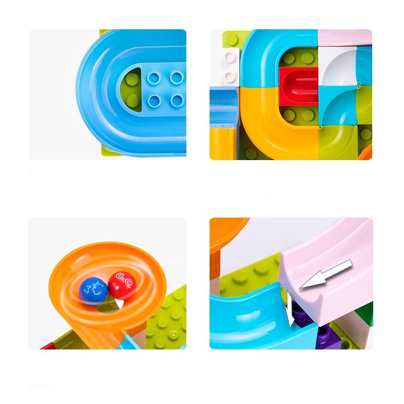 MarbleRace – Wooden Marble Track Construction Set for Children | Toyulip