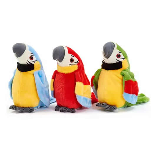 Interactieve pratende papegaai knuffel