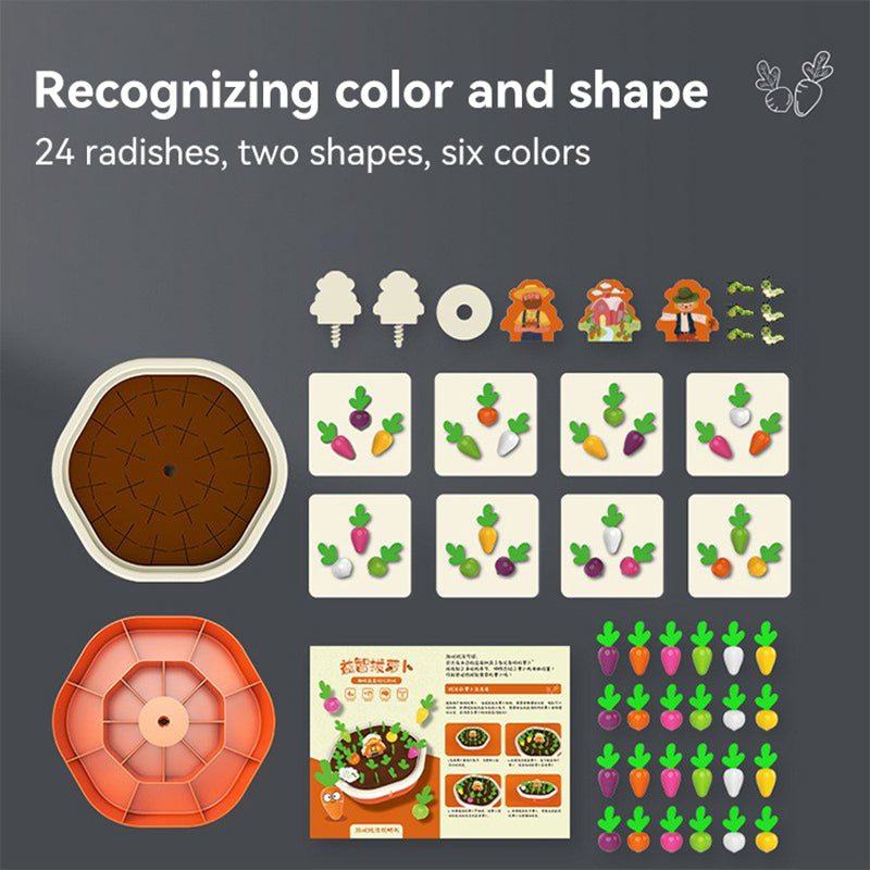 VeggieHarvest – Wooden Vegetable Garden Game for Kids | Toyulip