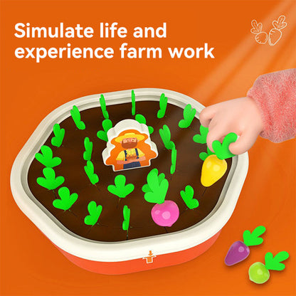 VeggieHarvest – Wooden Vegetable Garden Game for Kids | Toyulip