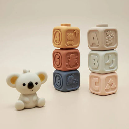KoalaCubes – Soft Teething Tower for Babies | Toyulip