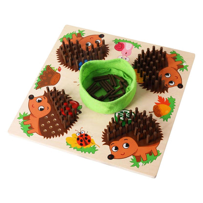 NumberForest wooden math game with which children learn to add and calculate in a playful way